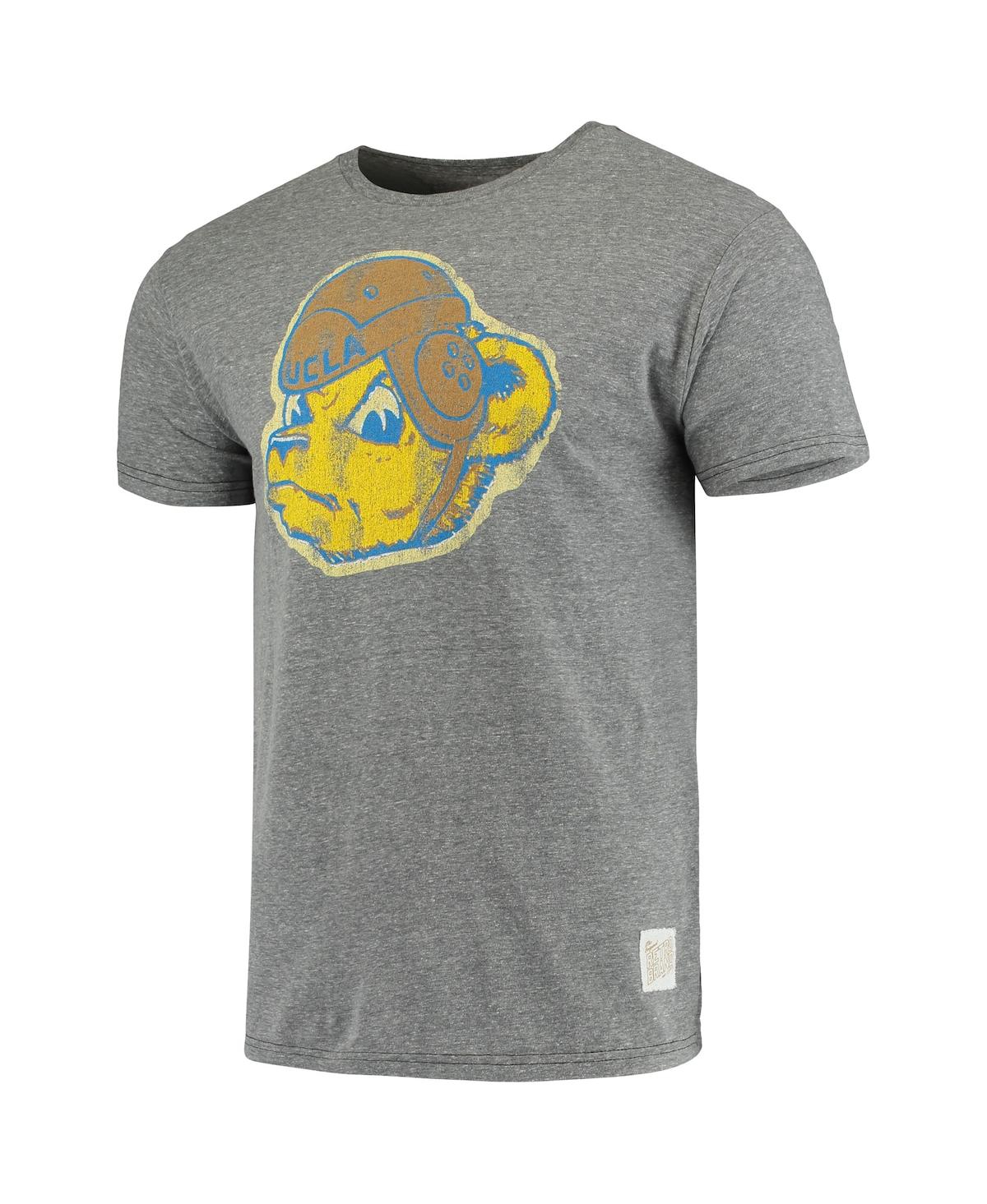 Shop Retro Brand Men's Original  Heathered Gray Ucla Bruins Vintage-inspired Logo Tri-blend T-shirt