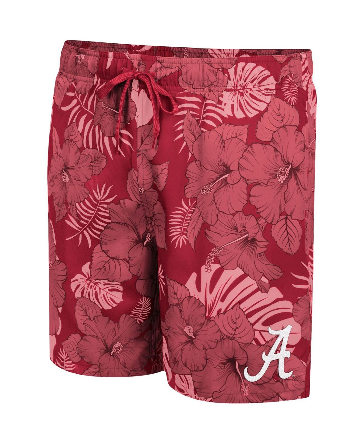 Colosseum Men's  Crimson Alabama Crimson Tide The Dude Swim Shorts In Crimson