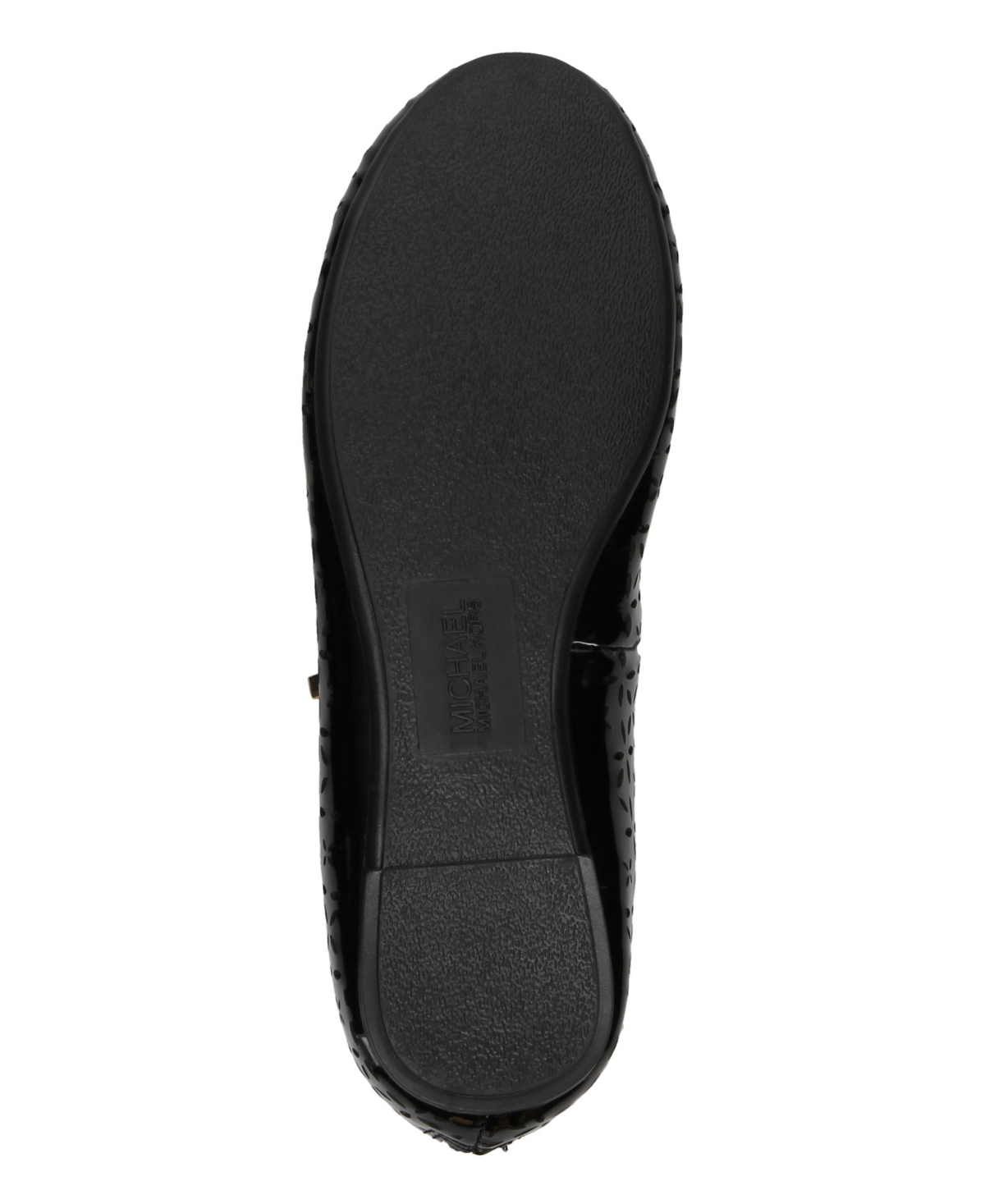 Michael Kors Little Girls Kenyah Garcia Signature Logo Charm Ballet Flats - Black-T