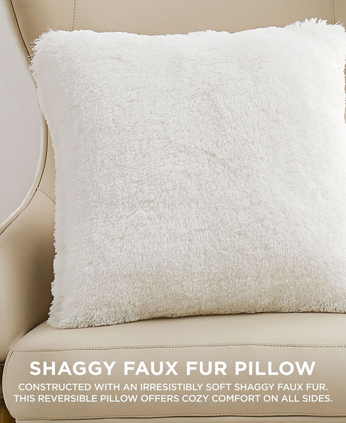 Juicy Couture Alexus Ultra plush Faux Fur Decorative Pillow, 20