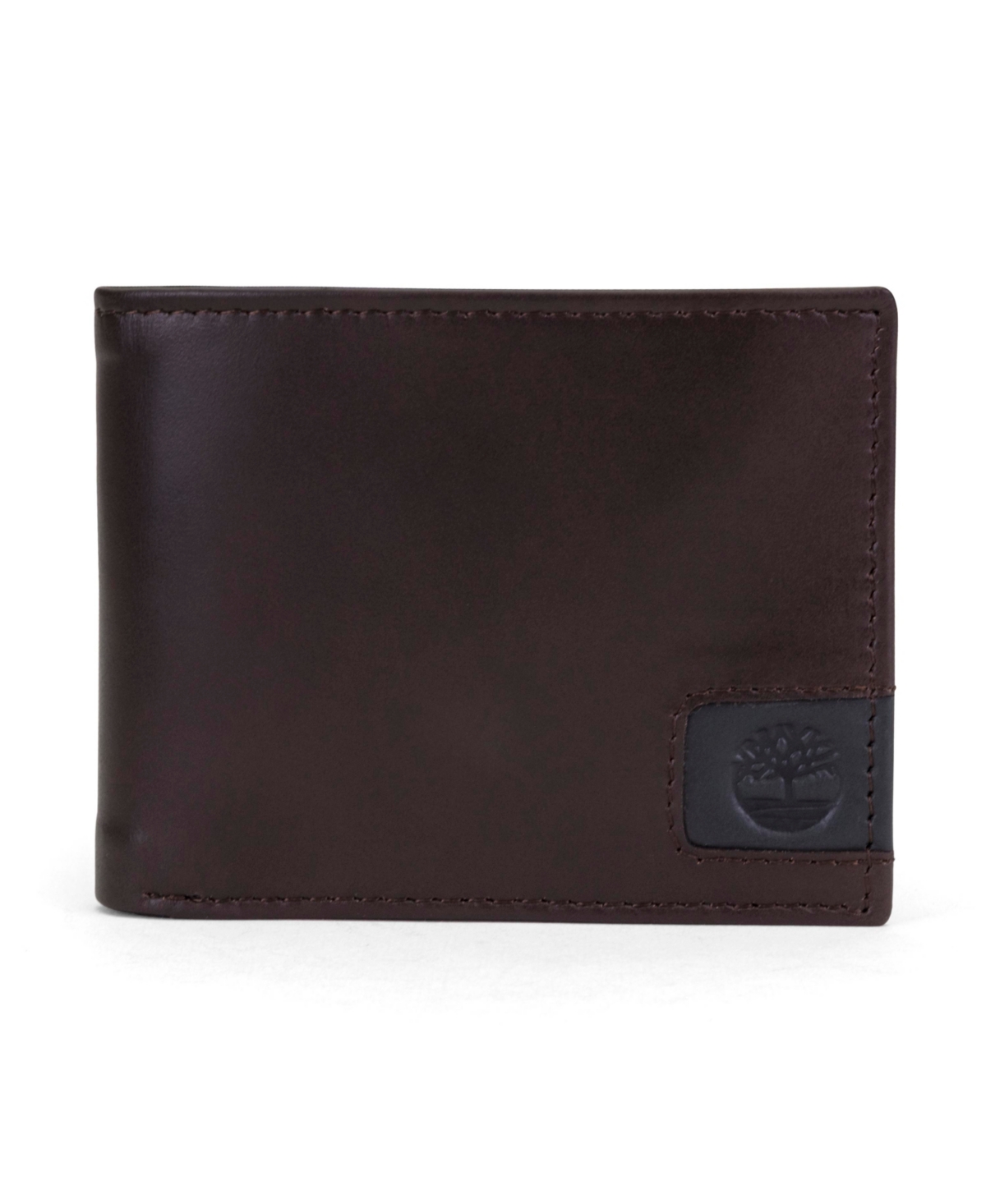 Timberland Men's Cloudy Contrast Passcase Leather Wallet In Brown
