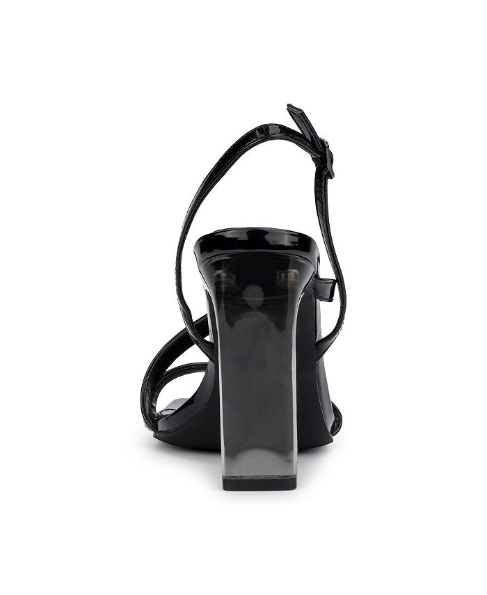 New York & Company Women's Lory Asymmetrical Heel Sandal Macy's