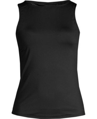 Women's Mastectomy High Neck UPF 50 Sun Protection Modest Tankini Swimsuit Top