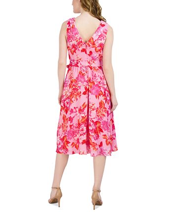 Donna Ricco Women's Floral-Print Fit & Flare Dress - Macy's