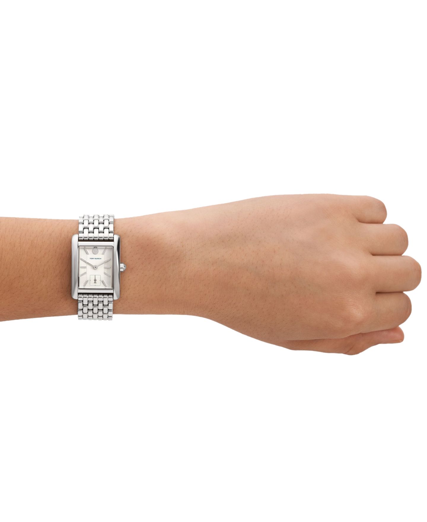 Женские часы Tory Burch The Eleanor Stainless Steel Bracelet Watch 25mm — фото 4