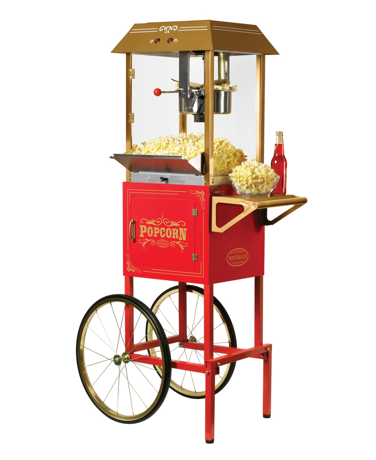 Nostalgia Vintage-like 10 Ounce 59" Commercial Popcorn Cart In Red