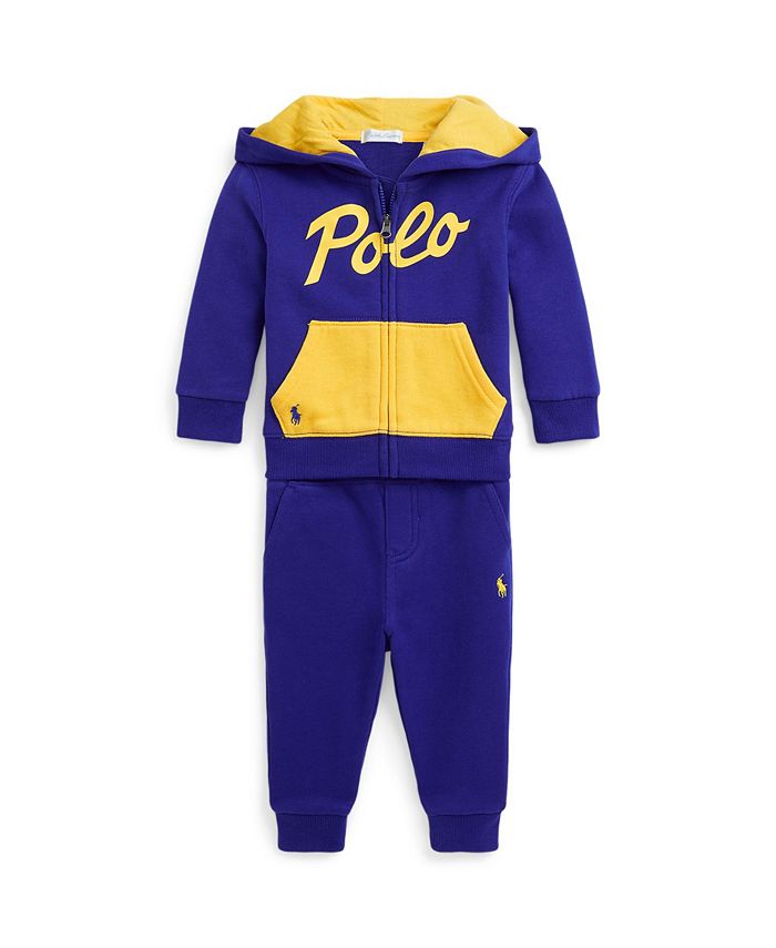 Polo hoodie and jogger set best sale