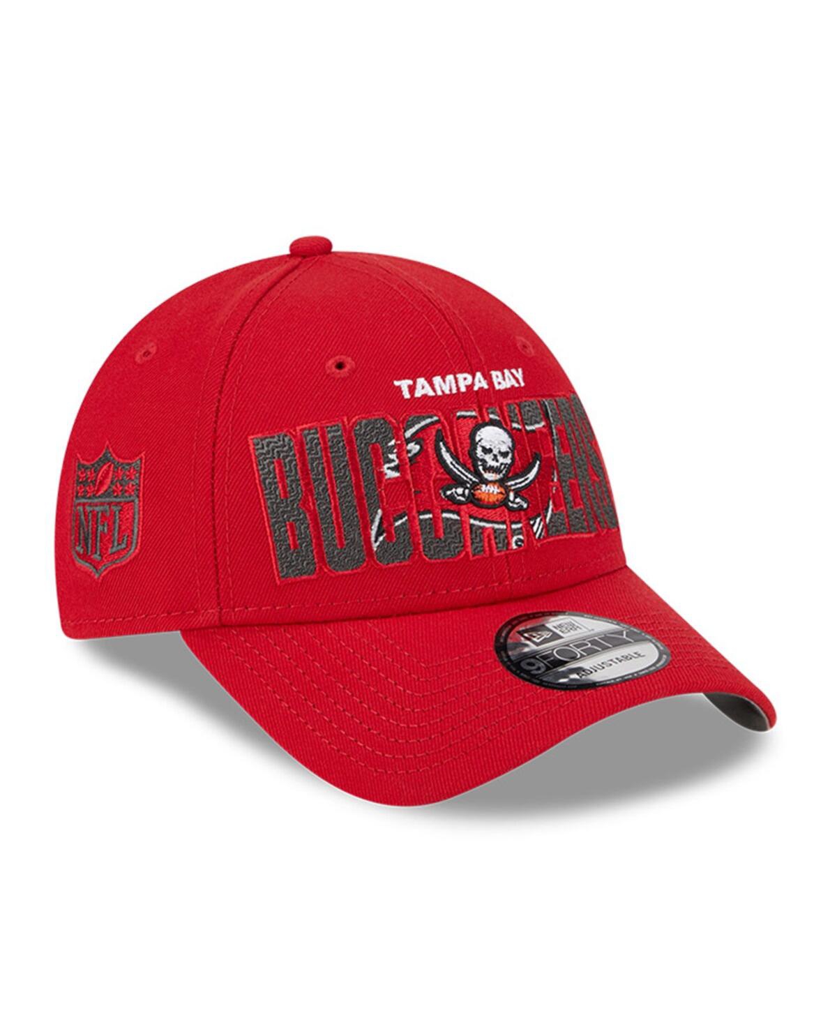 New Era Red Tampa Bay Buccaneers 2023 Nfl Draft 9forty Adjustable Hat In Red