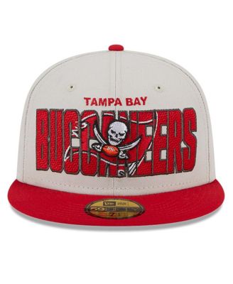 Men's Stone, Red Tampa Bay Buccaneers 2023 NFL Draft On Stage 59FIFTY Fitted Hat