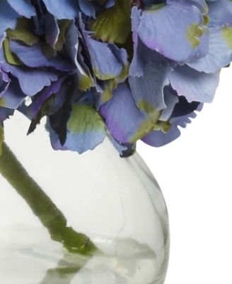 Blooming Hydrangea Artificial Arrangement in Vase