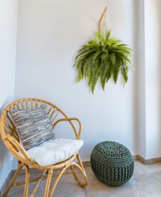 Double Giant Boston Fern Artificial Plant Hanging Basket