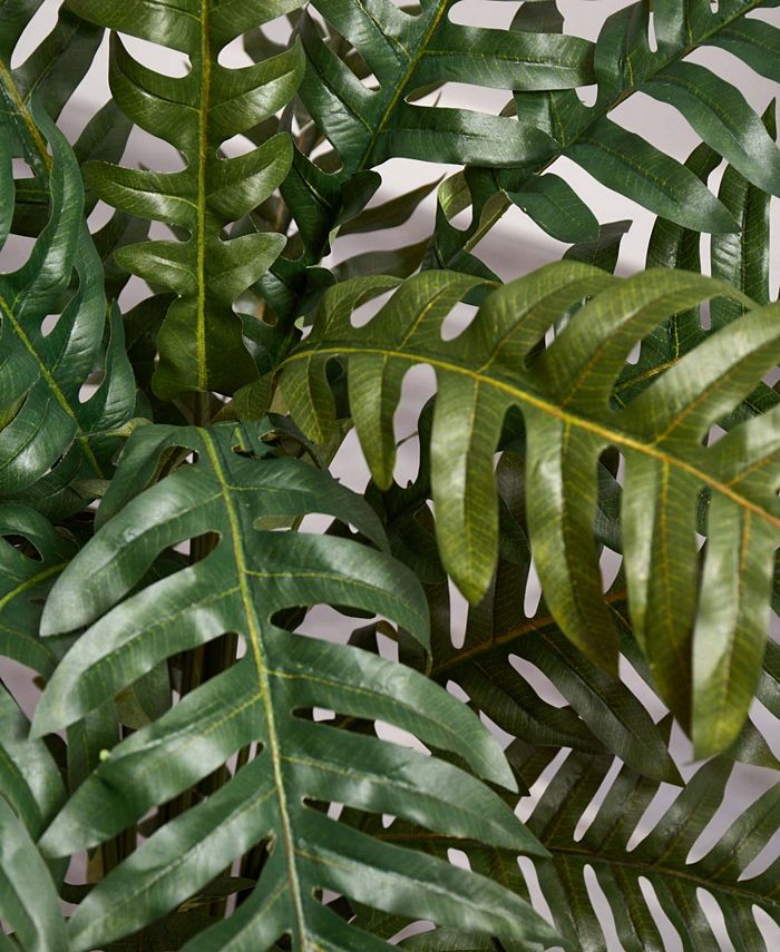 Nearly Natural 4' Evergreen Artificial Plant in Metal Planter Macy's