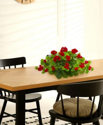 24in. Geranium Artificial Ledge Plant