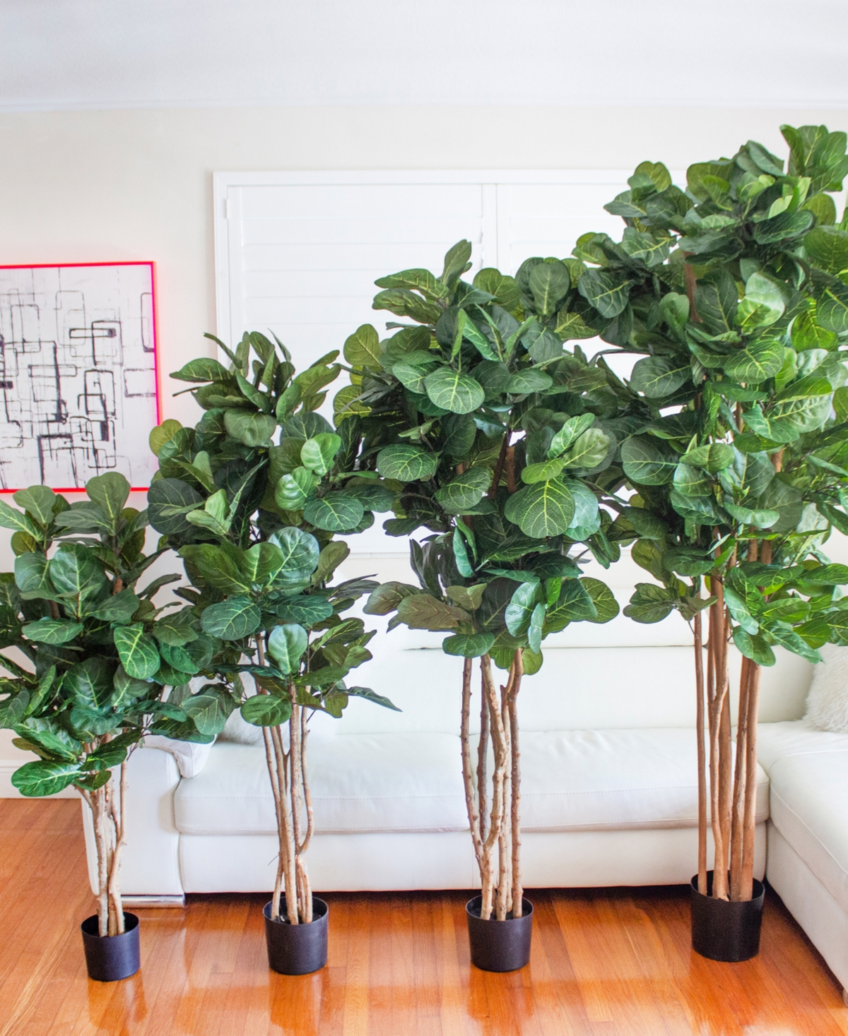 NEARLY NATURAL 4' FIDDLE LEAF FIG ARTIFICIAL TREE 