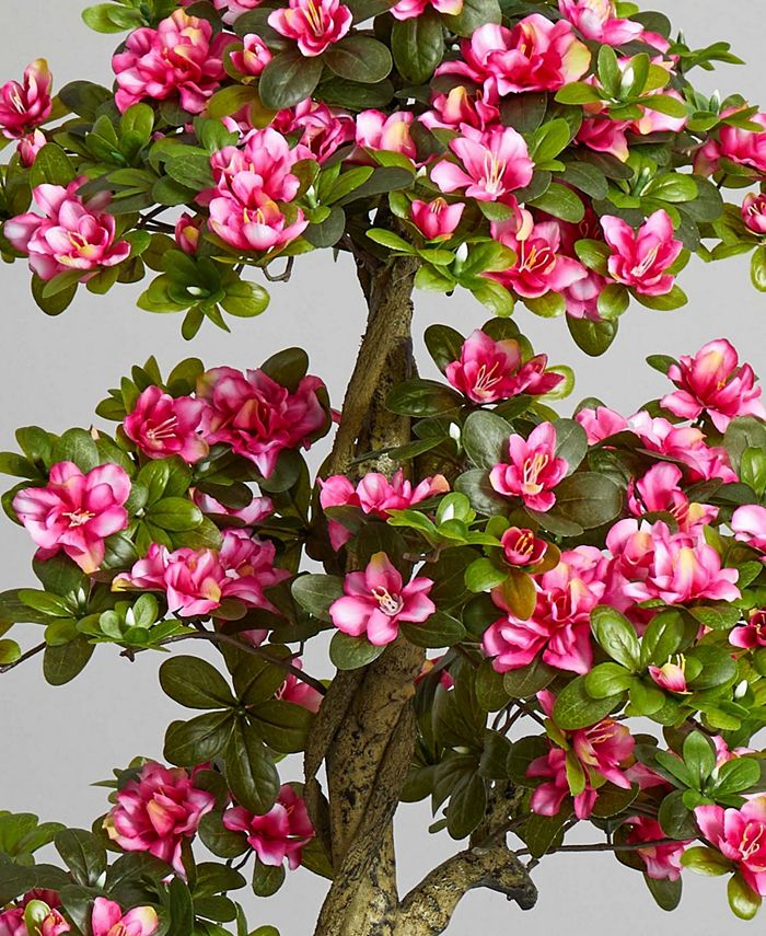 Nearly Natural 5' Azalea Artificial Tree - Macy's