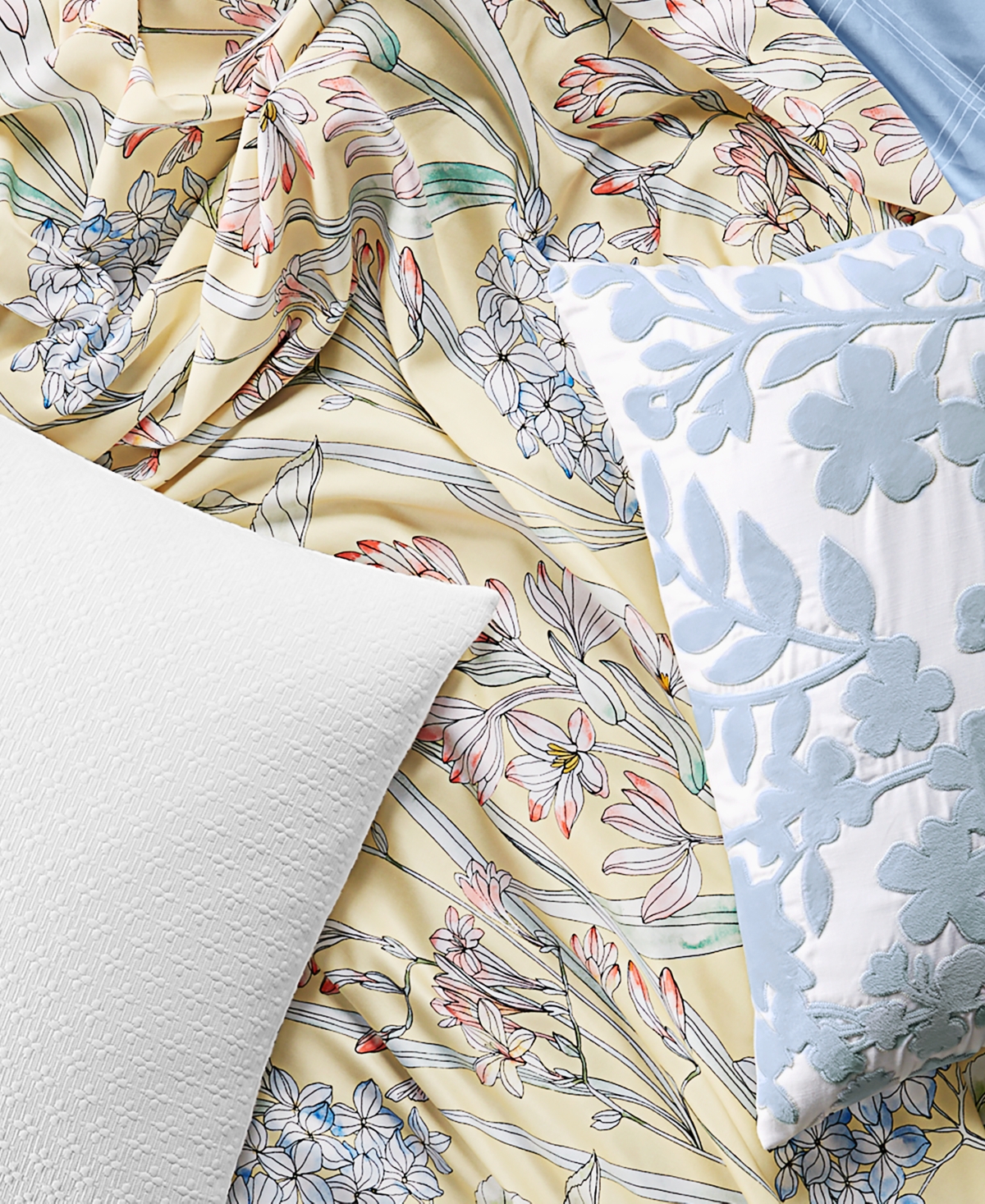 Closeout! Charter Club Damask Designs 300-Thread Count Hydrangea 3-Pc. Duvet Cover Set, Exclusively at Macy's