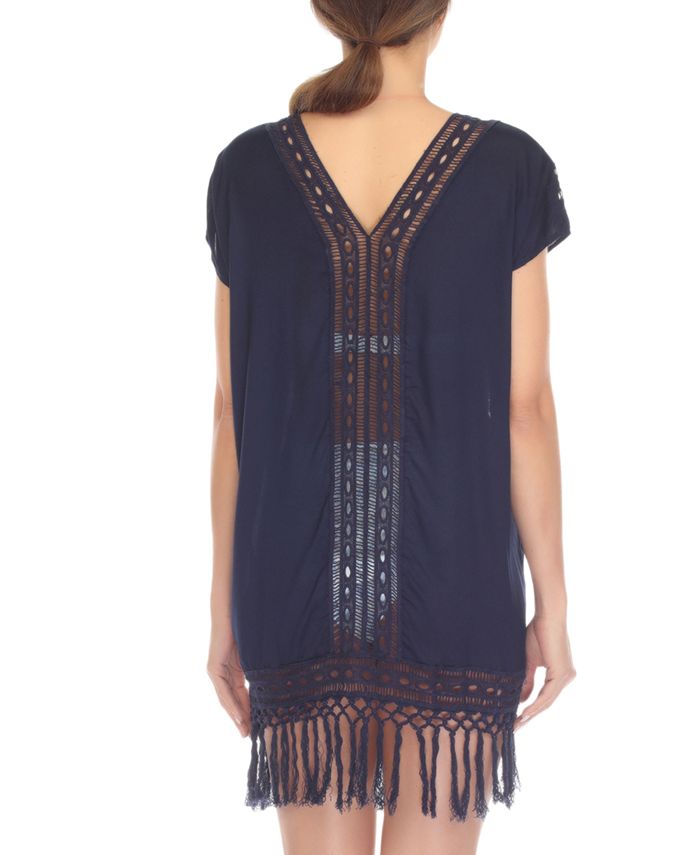 Raviya Crochet Fringe CoverUp Dress Macy's