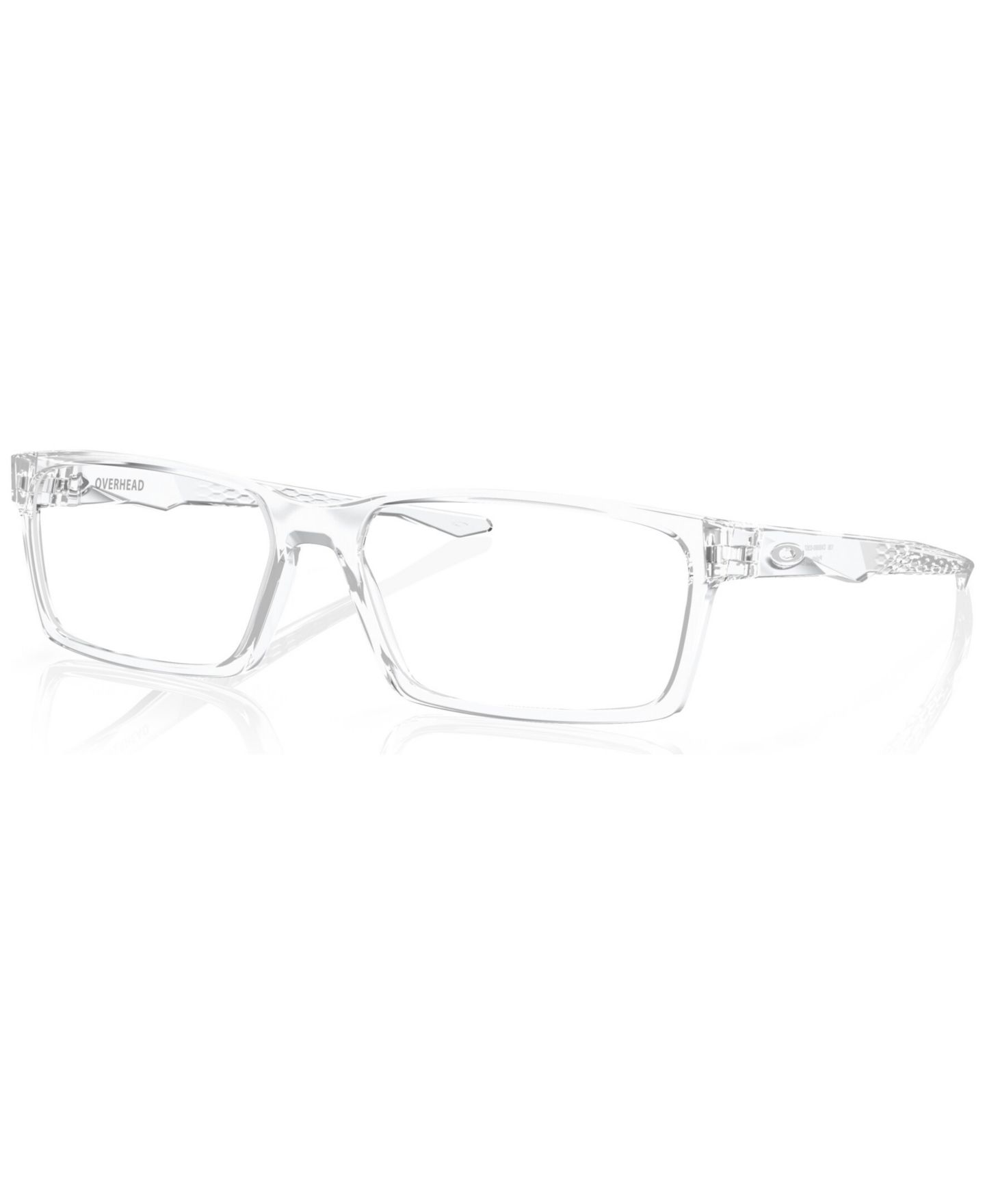 Мужские очки Celine Oakley Man Rectangle Plastic OX8060 Overhead Eyeglasses, цвет: Полированный прозрачный — фото 1