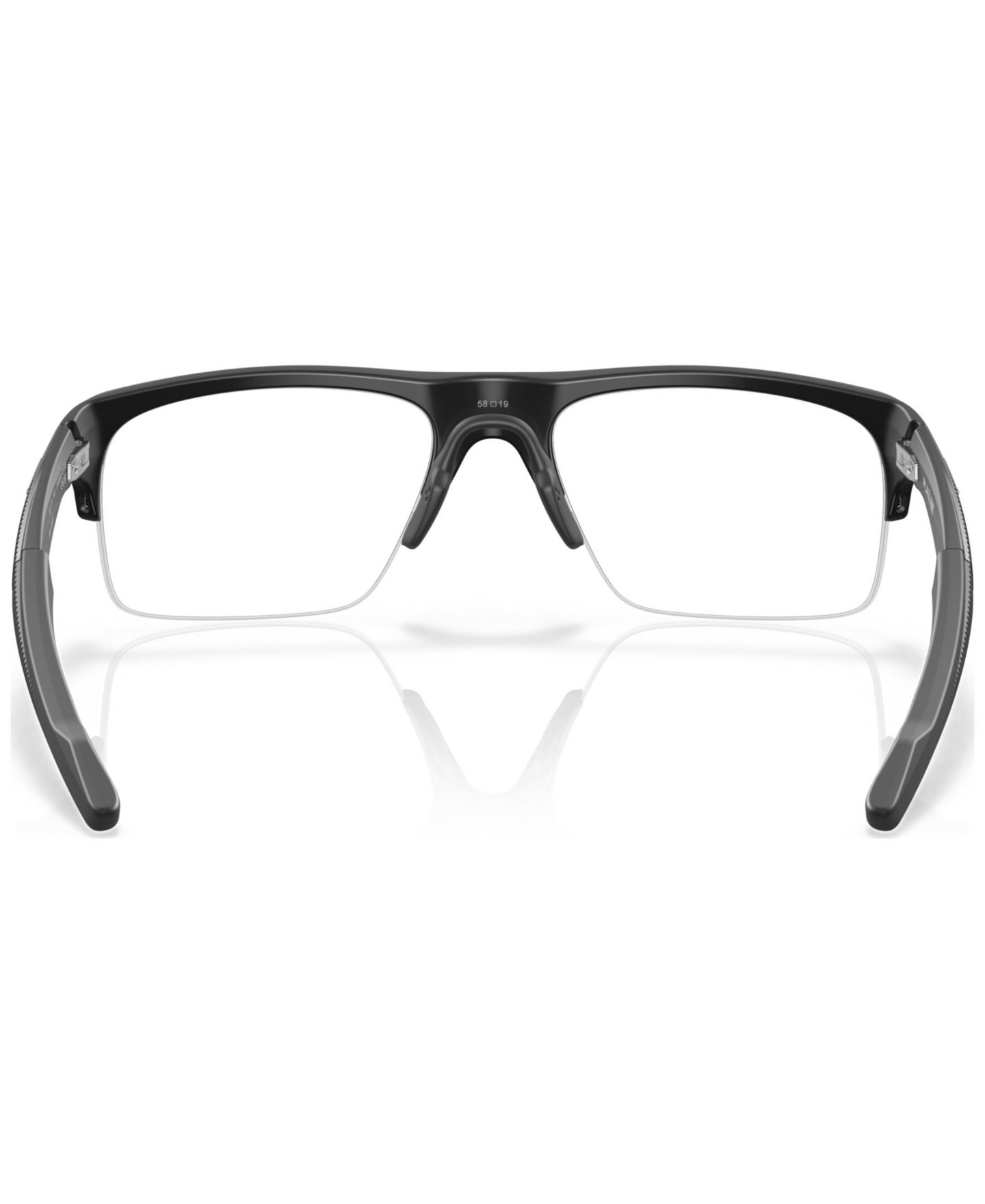 Мужские очки Oakley Man Rectangle Plastic OX8061 Plazlink Eyeglasses, цвет: Атласный чёрный — фото 4