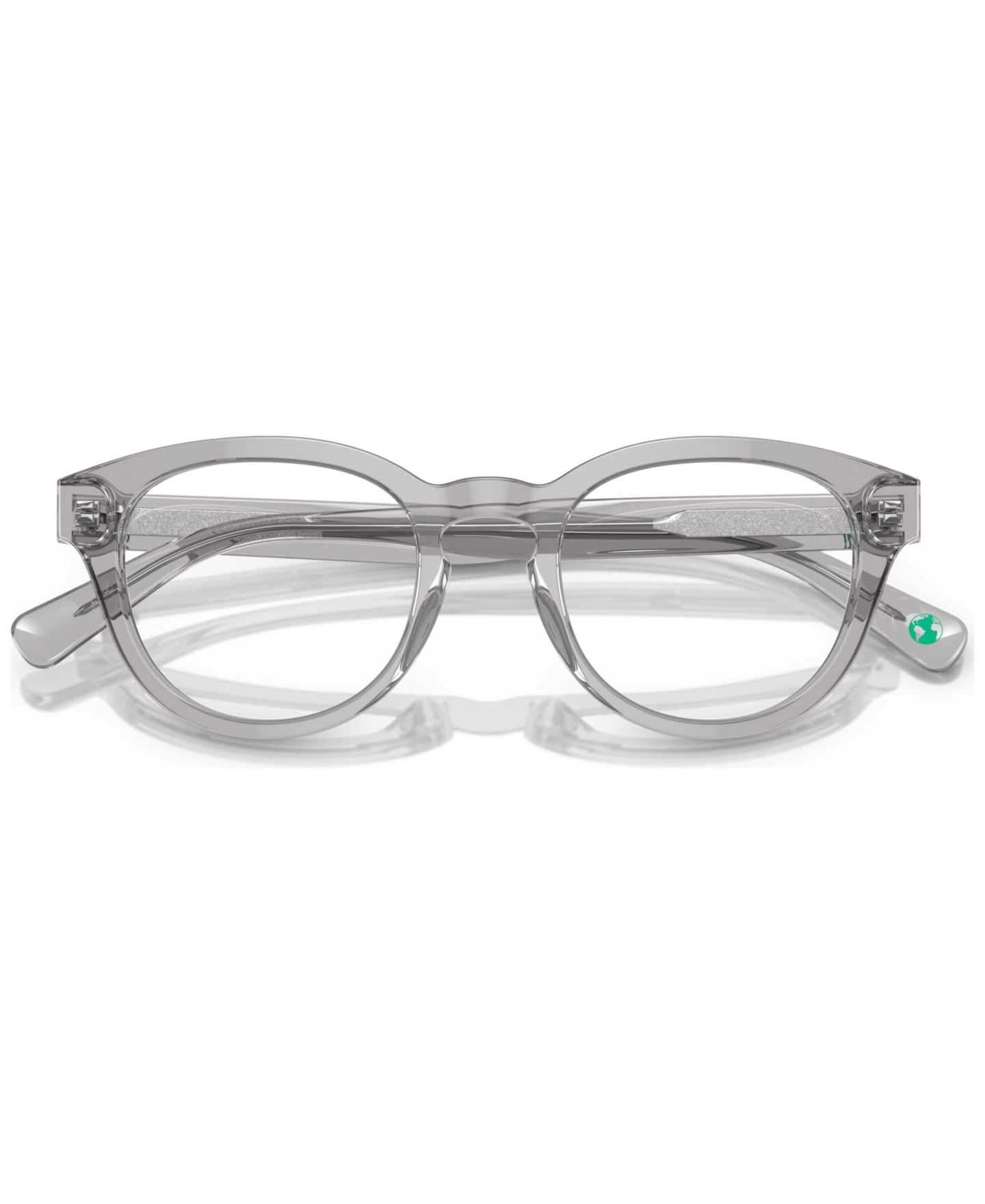 Мужские очки Polo Ralph Lauren Man Panthos Plastic PH2262 Eyeglasses, цвет: Блестящий прозрачный серый — фото 5