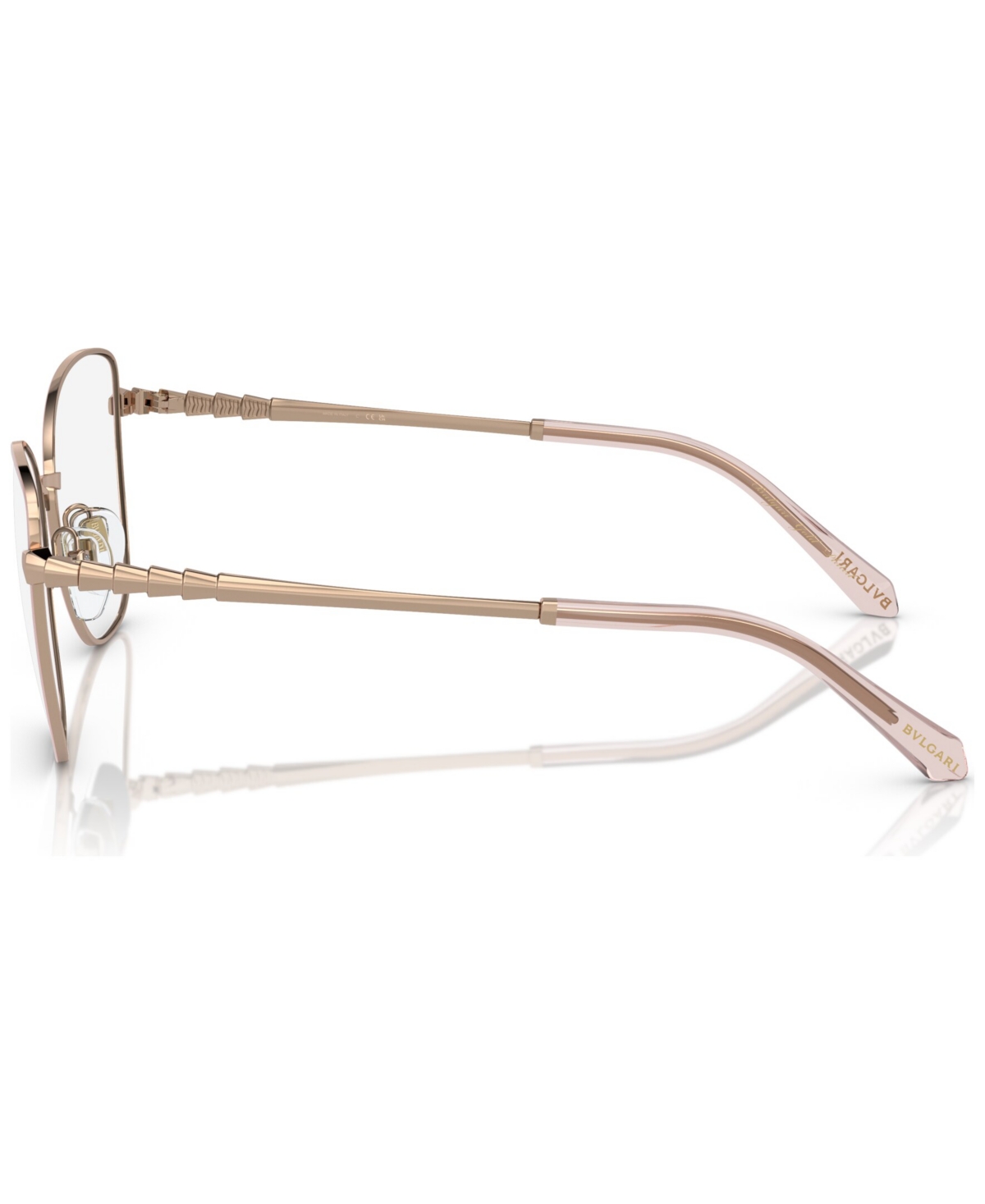 Bvlgari Women's Cat Eye Eyeglasses, BV2250K 52 - Pink Gold-Tone Plated, Champagne