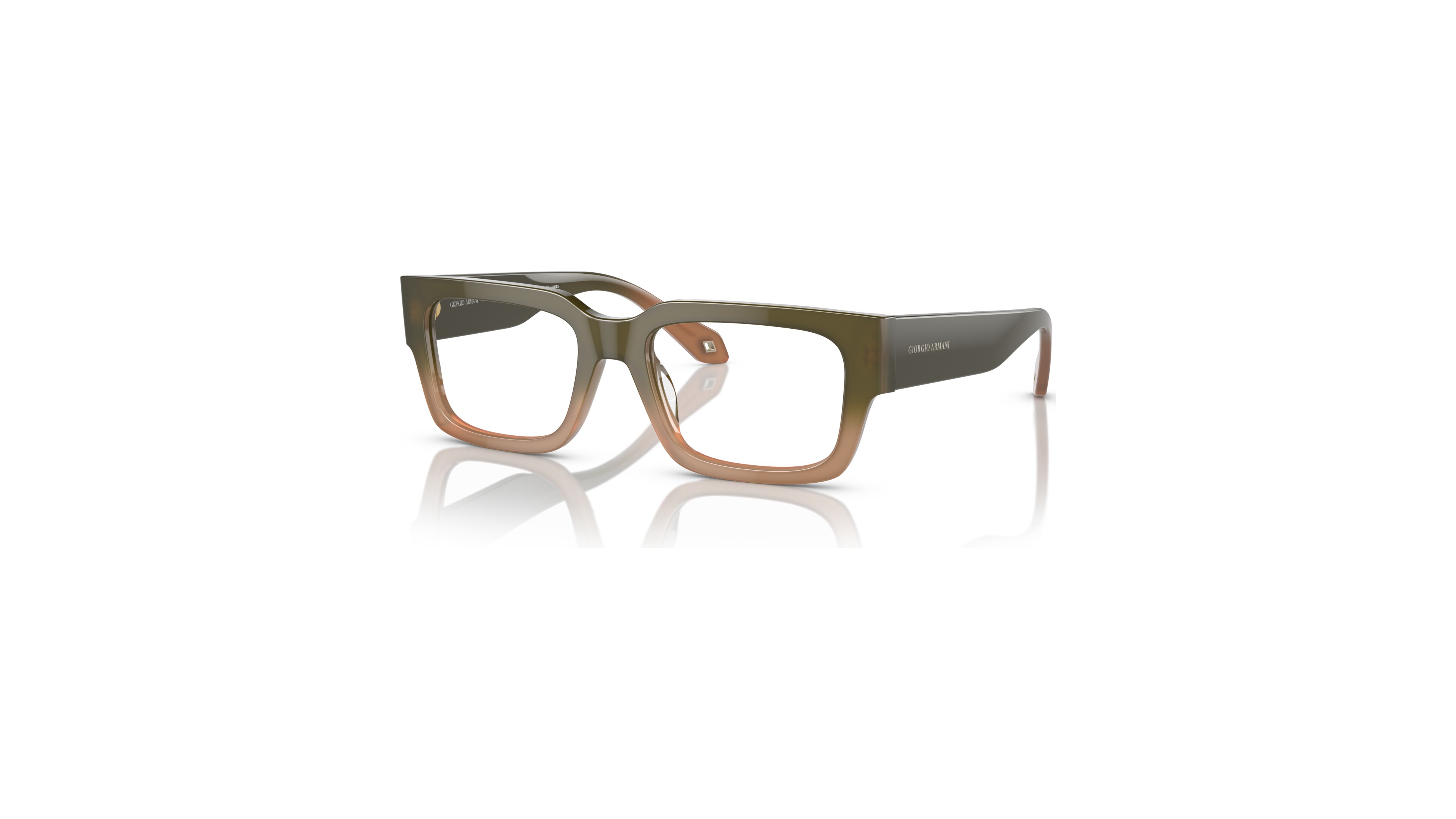 Giorgio Armani Men's Rectangle Eyeglasses, AR7243U 53