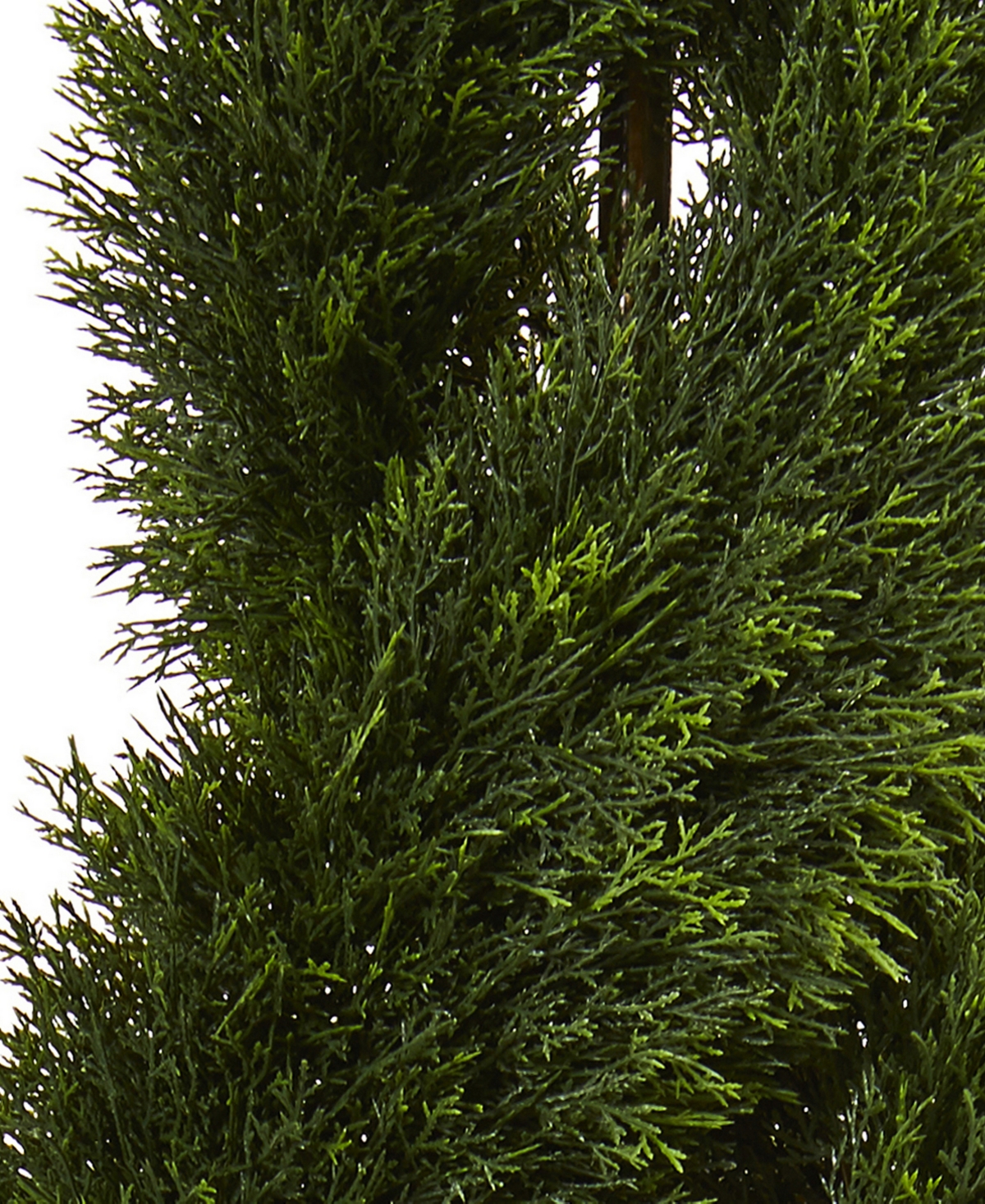 Nearly Natural Double Pond Cypress Spiral Artificial Tree in Sand Colored Planter Uv Resistant