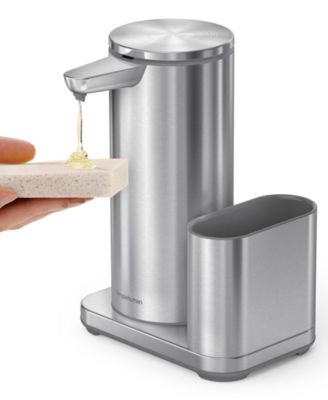 14 oz Sensor Pump, Touch-Free Hand Soap Dispenser with Sponge Caddy