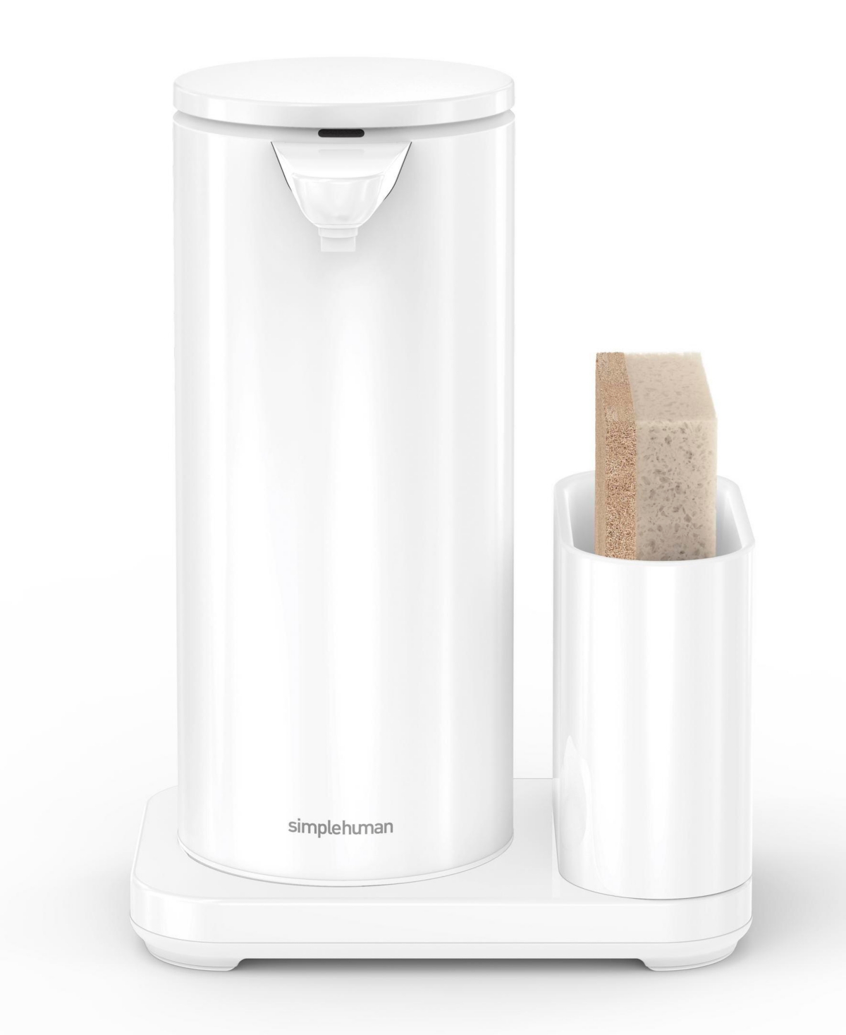Shop Simplehuman Liquid Sensor Pump With Caddy, 14 oz In White Stainless Steel