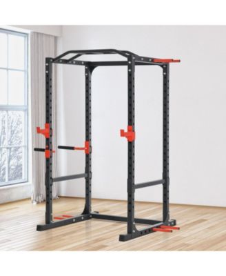 Adjustable Power Tower Dip Station Pull Up Bar Squat Rack