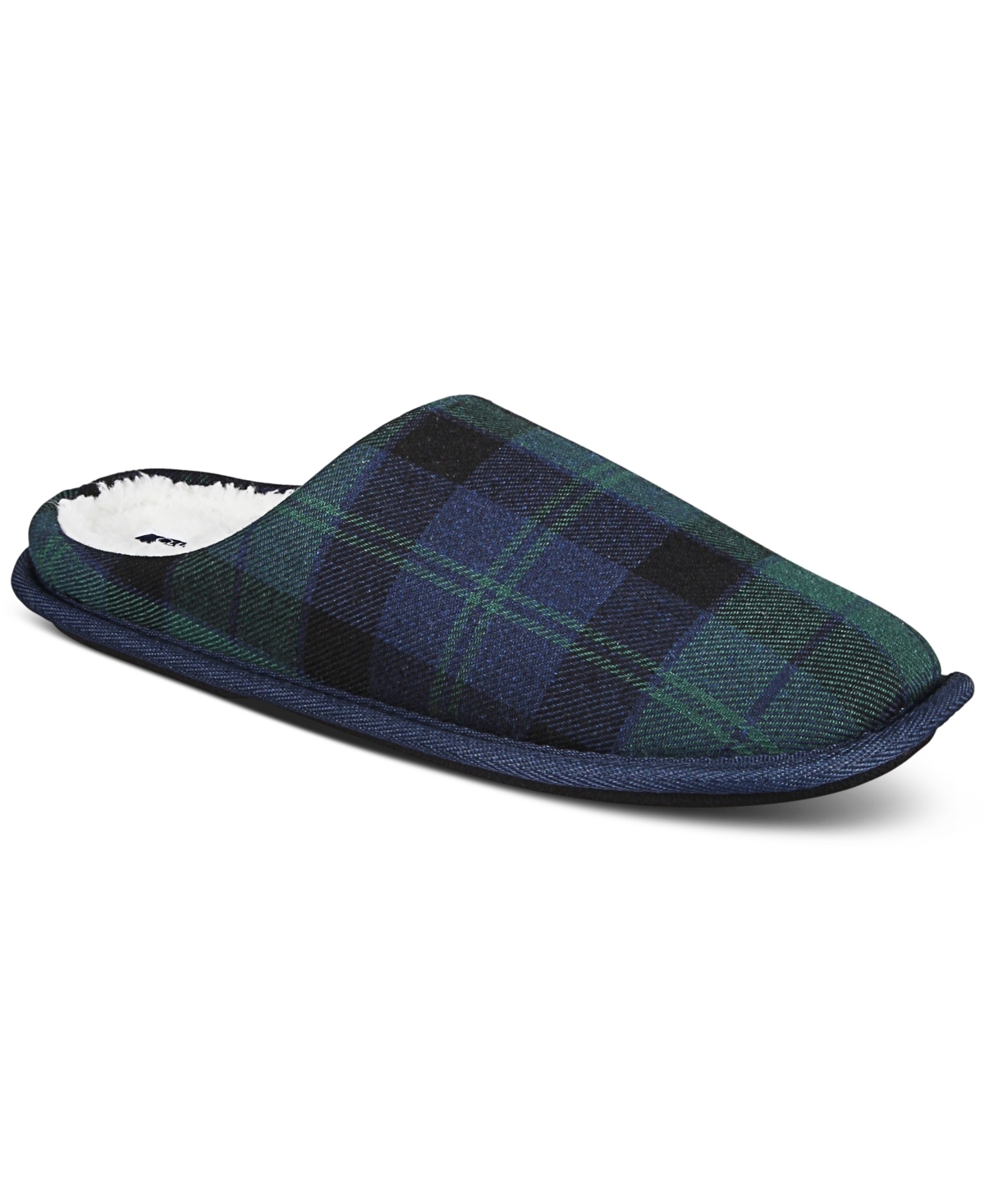 Club Room Men's Barn Plaid Slippers, Created For Macy's In Eden