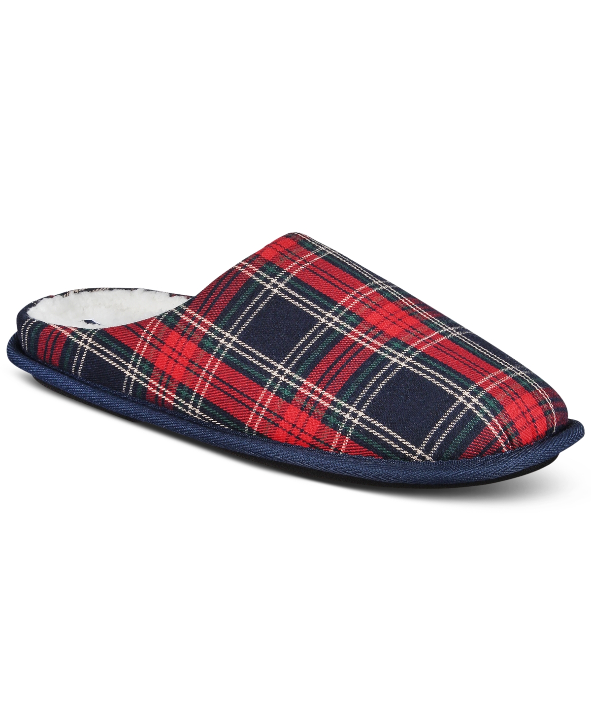 Club Room Men's Jake Plaid Slippers, Created for Macy's