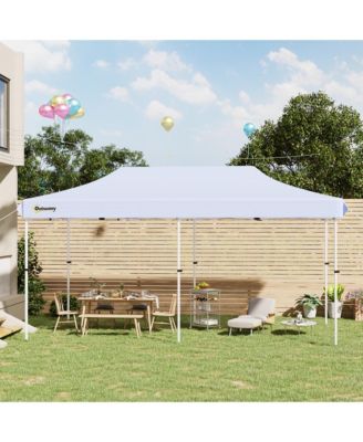 20' x 10' Outdoor Pop-Up Party Tent Cabana with UV-Resist Roof