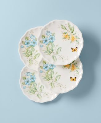 Butterfly Meadow Melamine Dinner Plates, Set of 4