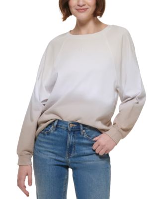 Calvin Klein Jeans - Women's Cotton Ombr&eacute; Skyline Sweatshirt
