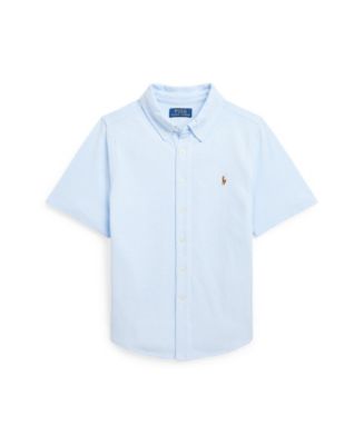 Polo Ralph Lauren Big Boys Knit Oxford Short-Sleeve Shirt