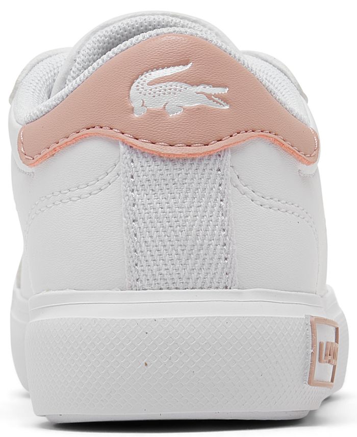 Lacoste Little Girls Powercourt Casual Sneakers from Finish Line Macy's