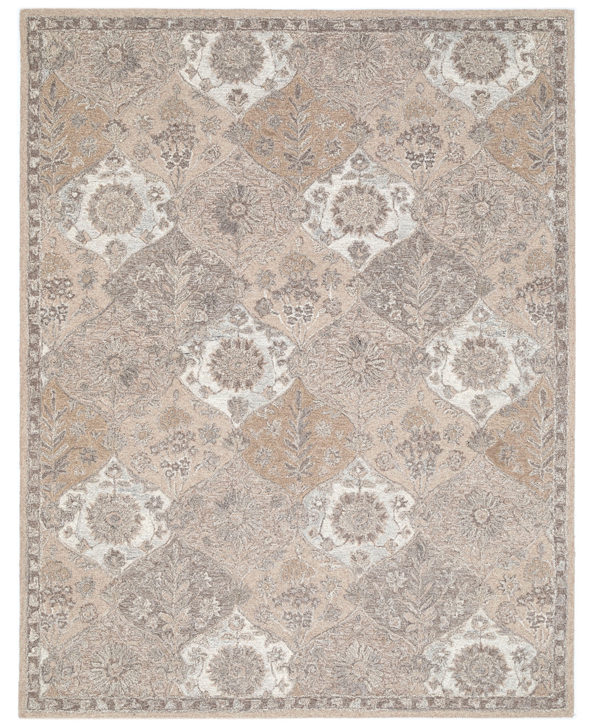 NuStory Newell Turner Catskill Botanicals I 7'6in x 9'6in Area Rug - Beige