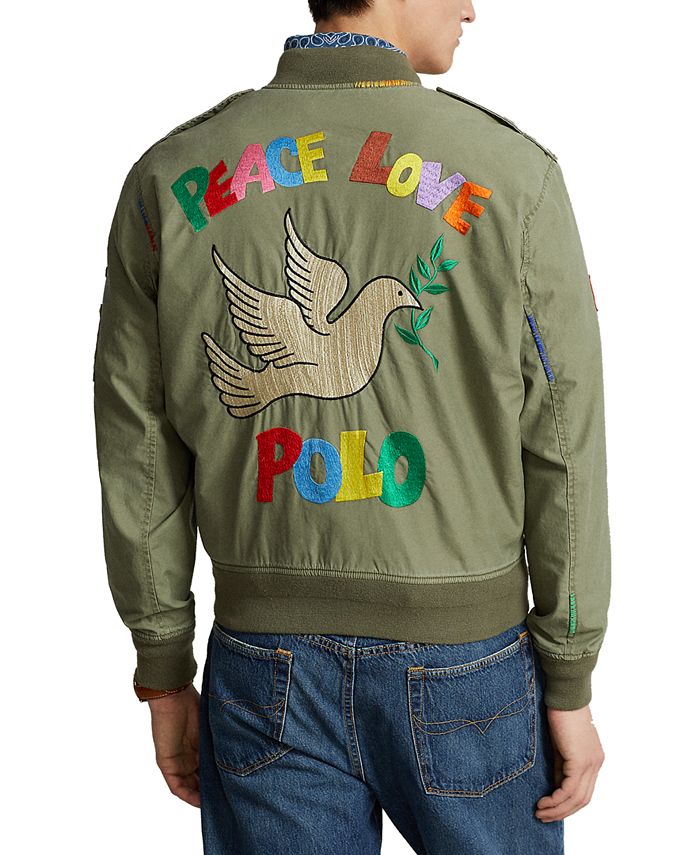 Polo Ralph Lauren Mens Peace Love Polo Jacket Macys 