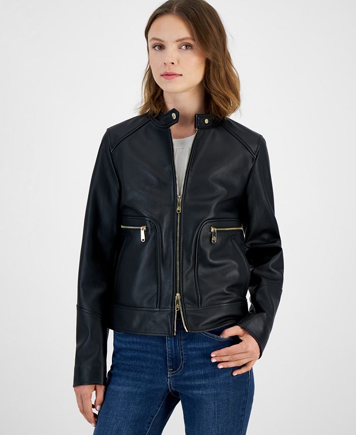 Sam Edelman Convertible Jacket with Leather Sleeves