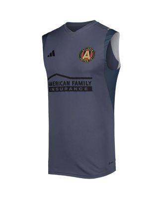 Men's Gray Atlanta United FC 2023 On-Field Sleeveless Training Jersey