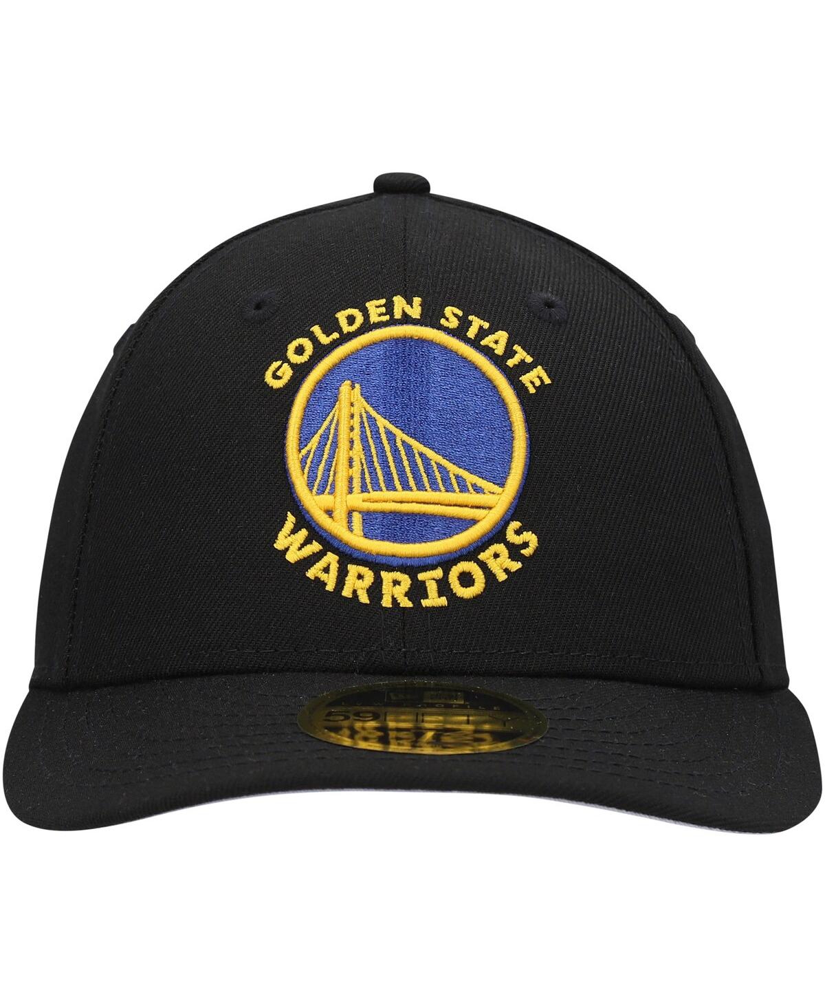 Men's New EraGolden State Warriors Team Low Profile 59FIFTY Fitted Hat - Black