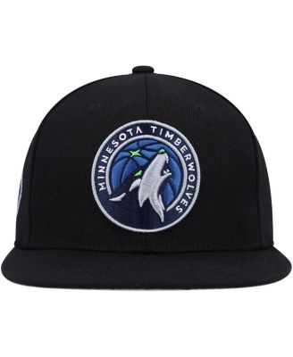 Men's Black Minnesota Timberwolves Side Core 2.0 Snapback Hat