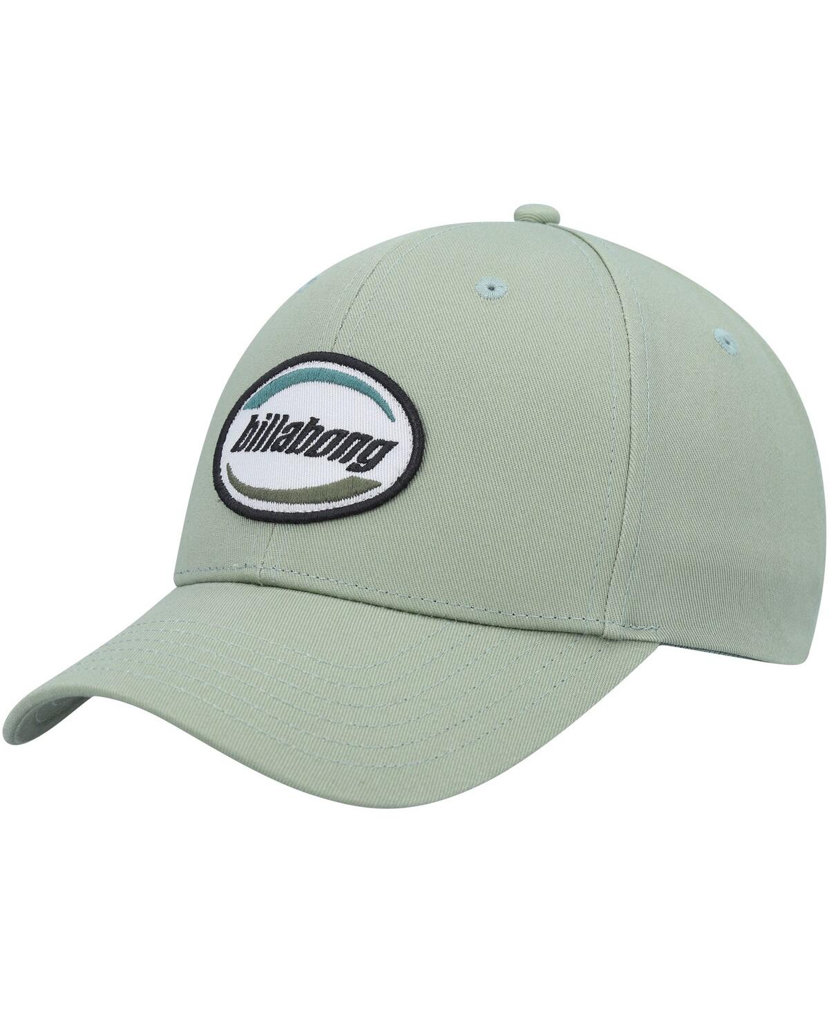 Shop Billabong Men's  Green Walled Snapback Hat