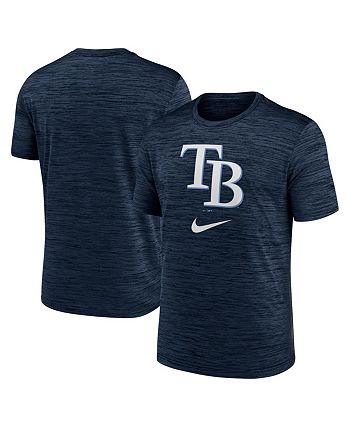 Nike Men's Tampa Bay Rays Navy Logo Velocity T-Shirt