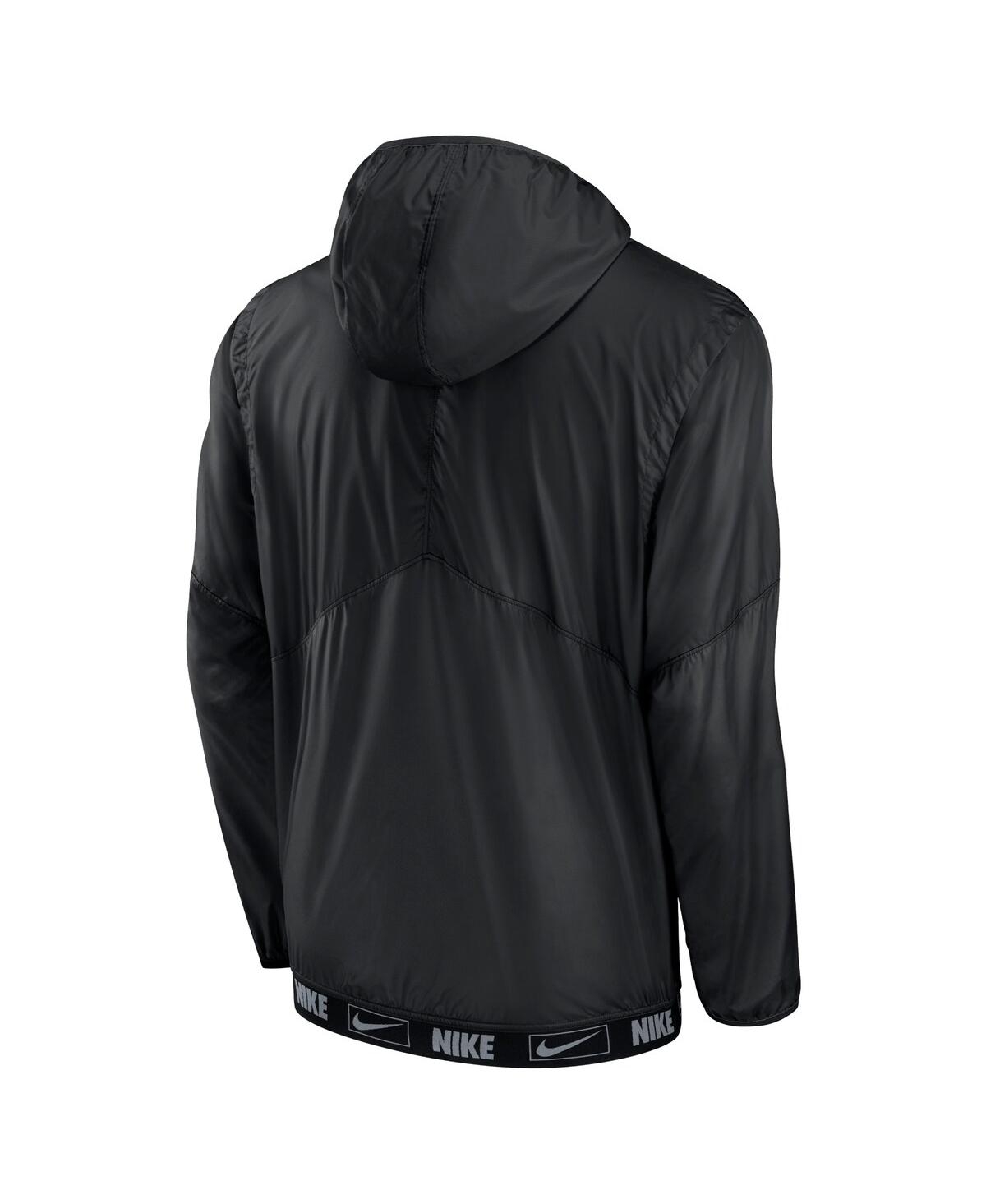 Shop Nike Men's  Black Chicago Cubs Night Game Half-zip Hoodie