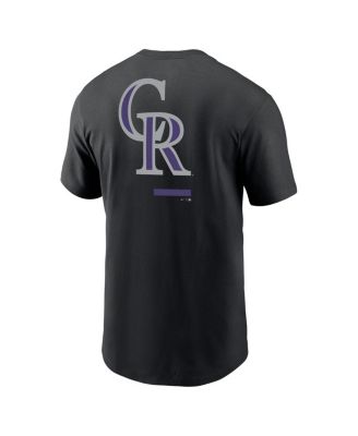 Men's Black Colorado Rockies Over the Shoulder T-shirt