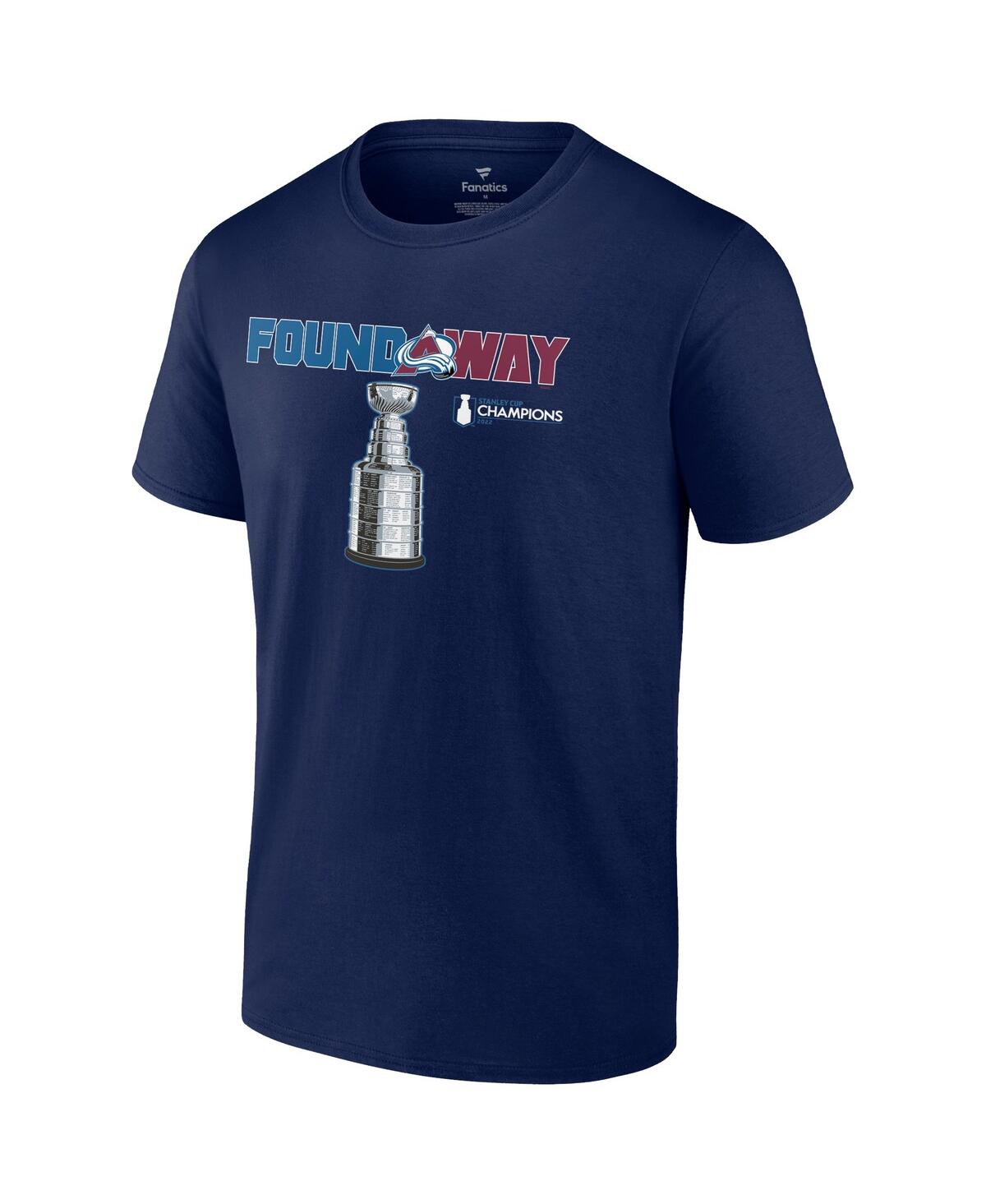Men's FanaticsColorado Avalanche 2022 Stanley Cup Champions Big and Tall Celebration T-shirt - Navy