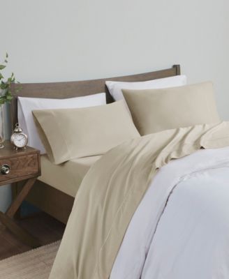 600 Thread Count Pima Cotton Sateen 4-Pc. Sheet Set, Queen