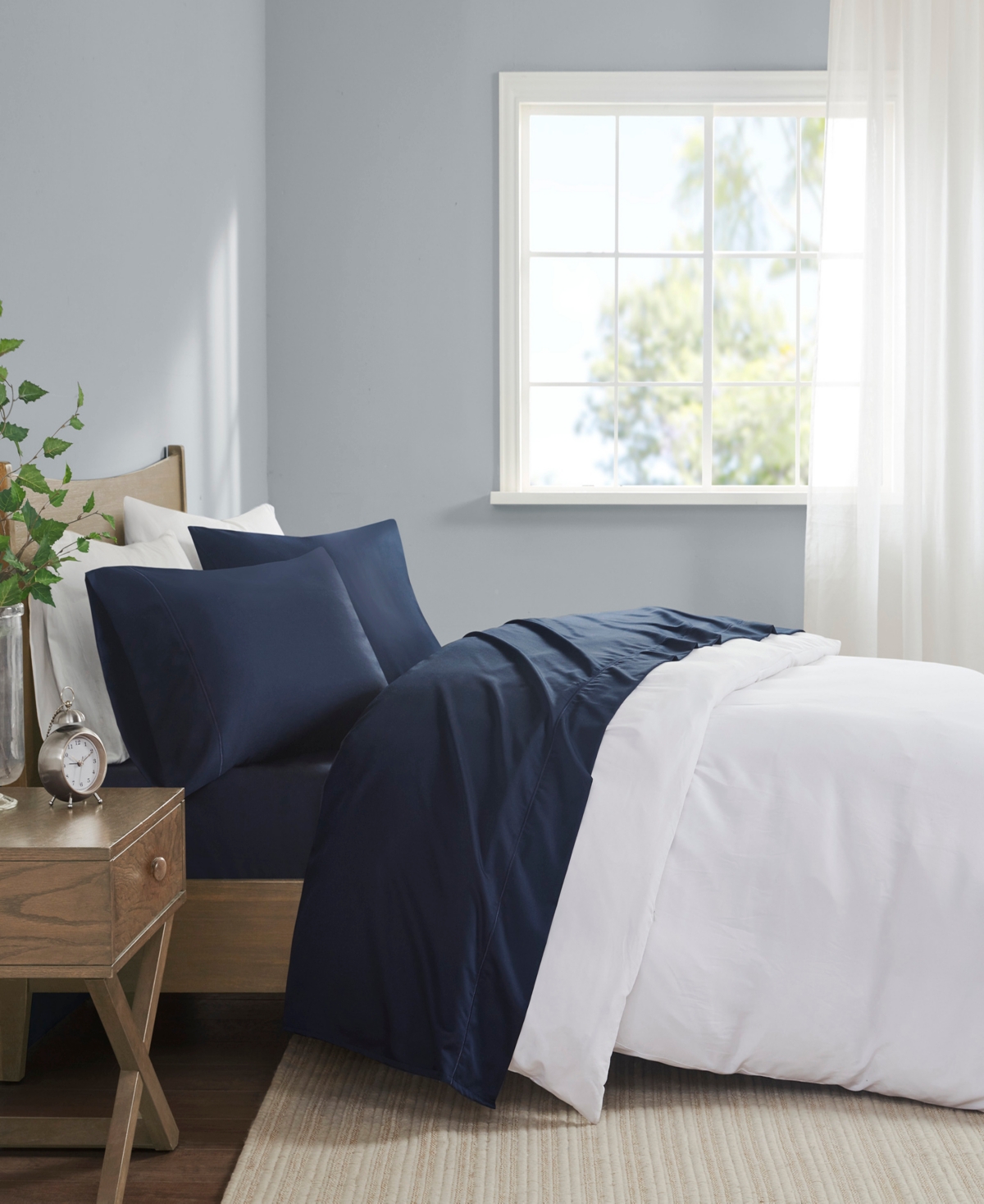 Madison Park 600 Thread Count Pima Cotton Sateen 4-Pc. Sheet Set